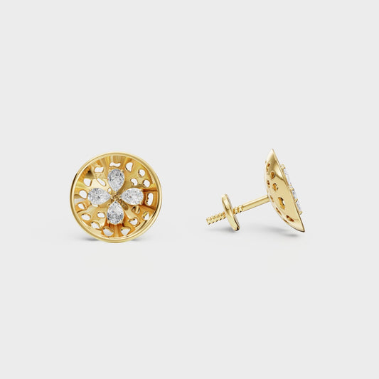 Sivquad Diamond Earring - Cyera Gems & Jewellery