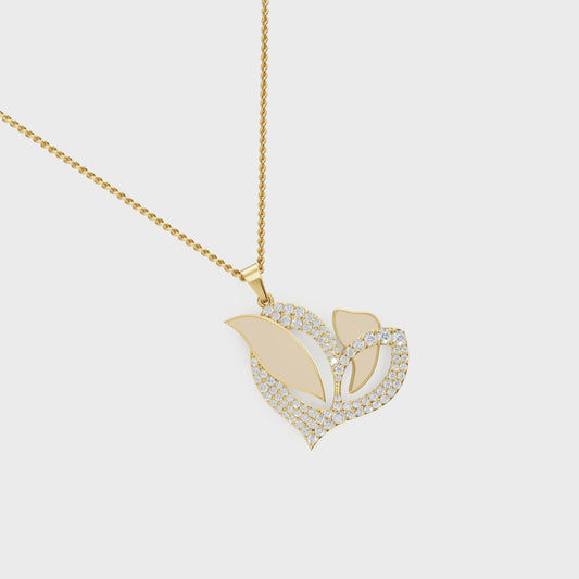 Golden Leaves Pendant - Cyera Gems & Jewellery