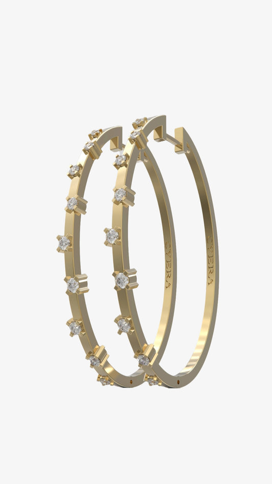 Minas Diamond Earring - Cyera Gems & Jewellery