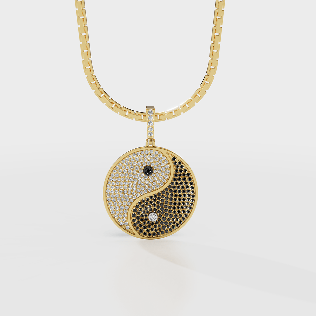 Yin-Yang Diamond Pendant - Cyera Gems & Jewellery