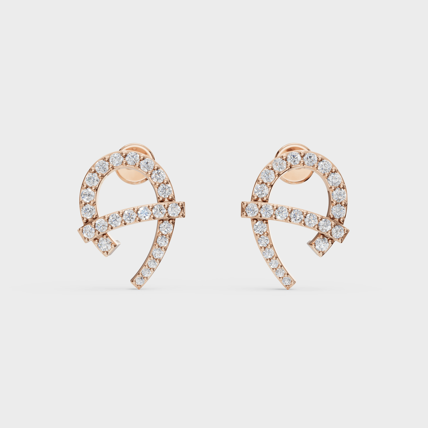 Curvross Diamond Earring - Cyera Gems & Jewellery