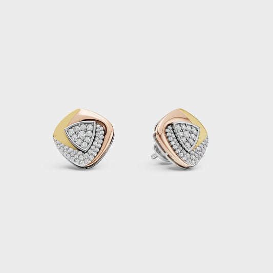 Triot - I Diamond Earrings - Cyera Gems & Jewellery