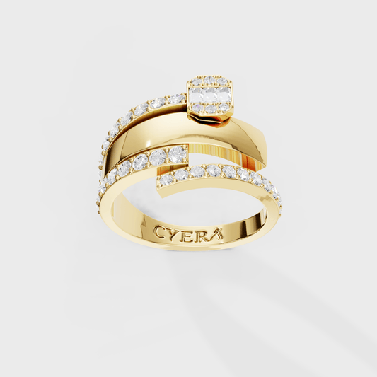 Sparkling Nexus Diamond Ring - Cyera Gems & Jewellery