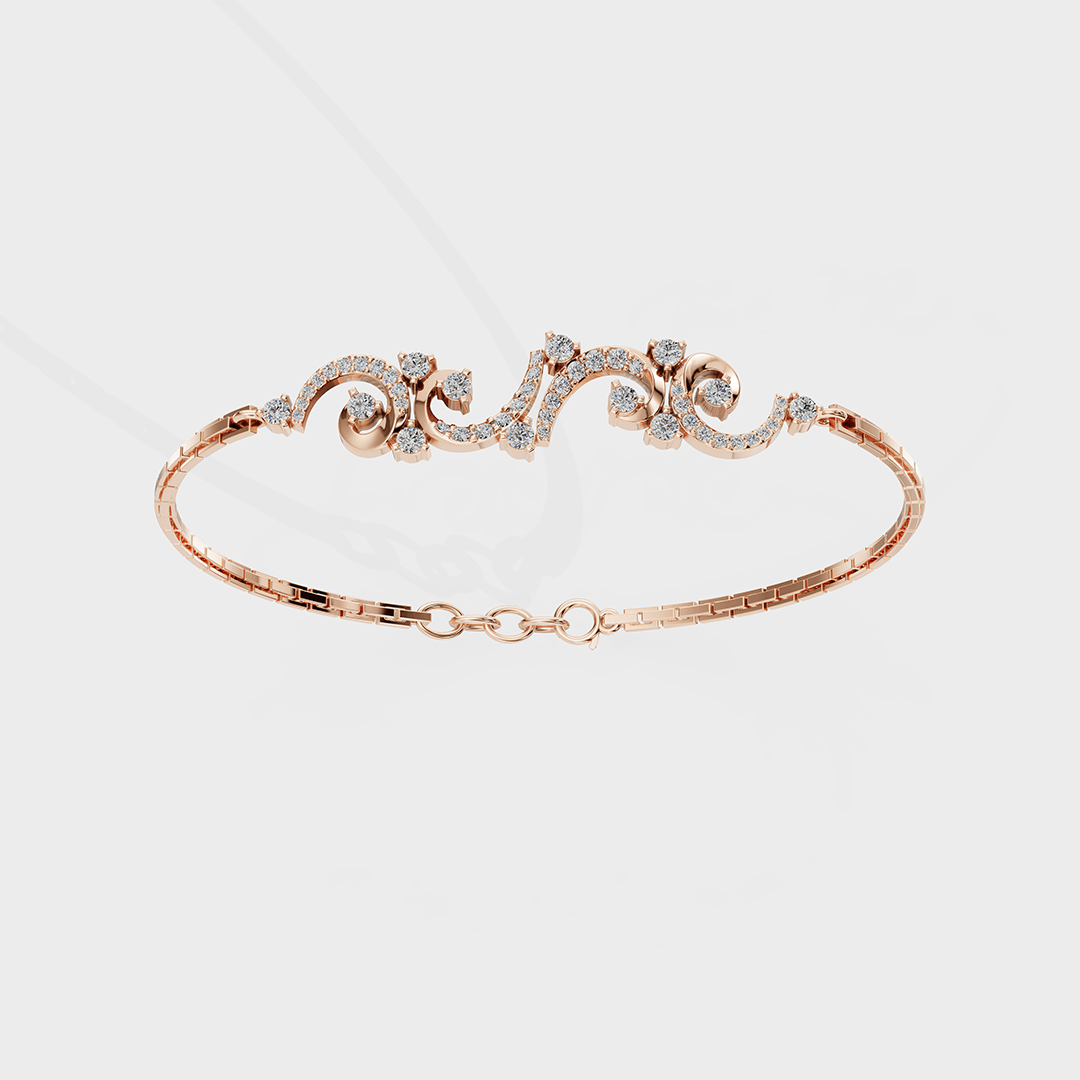 curvvs diamonds bracelet - Cyera Gems & Jewellery