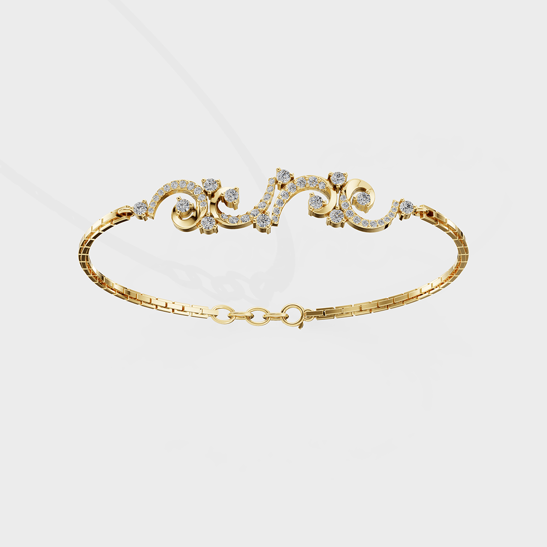 curvvs diamonds bracelet - Cyera Gems & Jewellery