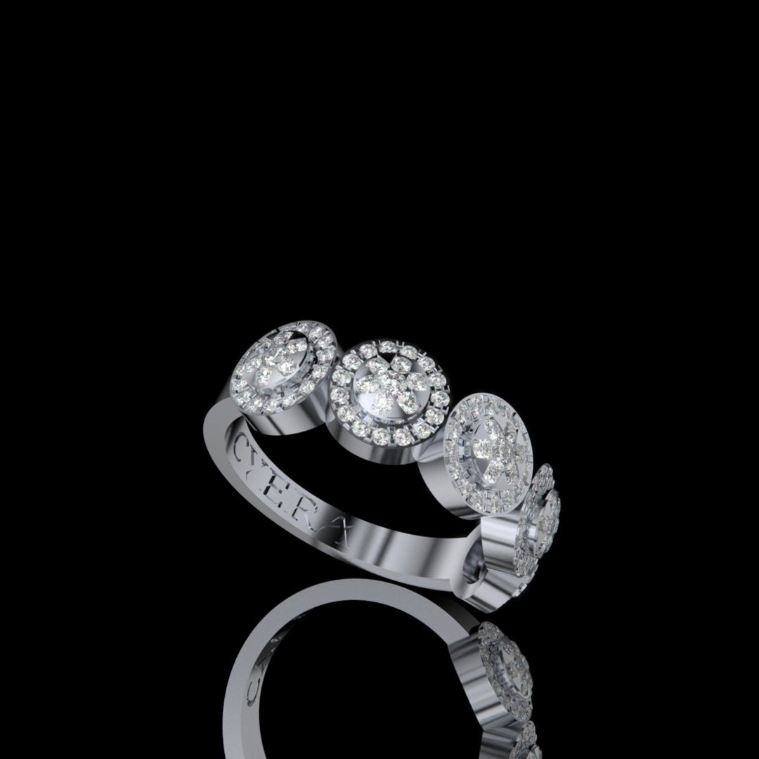 Celeste Clustered Diamond Ring - Cyera Gems & Jewellery
