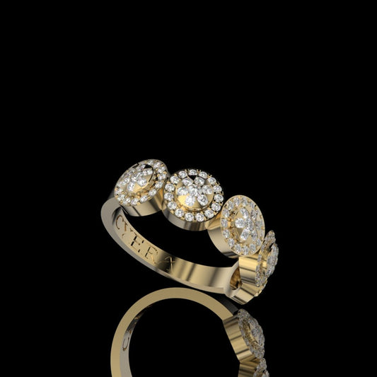 Celeste Clustered Diamond Ring - Cyera Gems & Jewellery