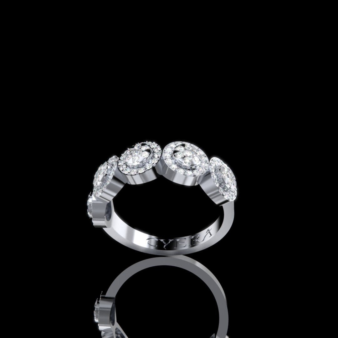 Celeste Clustered Diamond Ring - Cyera Gems & Jewellery