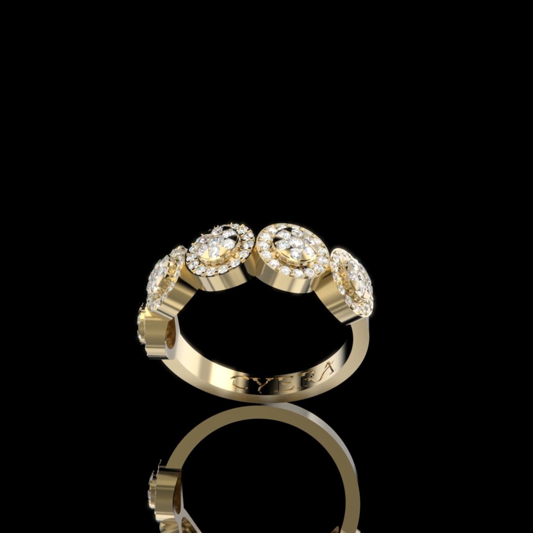 Celeste Clustered Diamond Ring - Cyera Gems & Jewellery