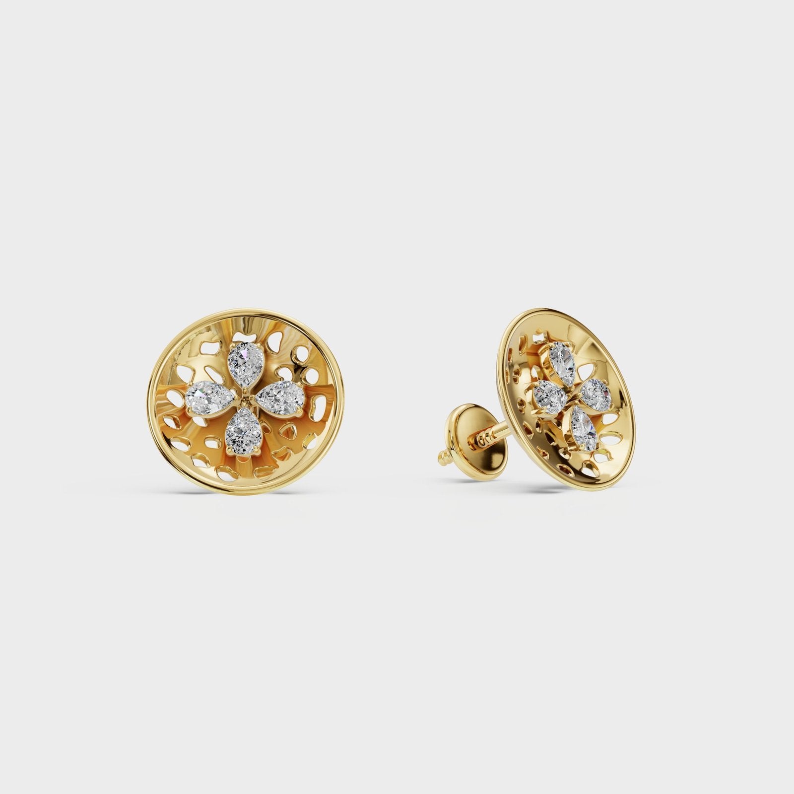 Sivquad Diamond Earring - Cyera Gems & Jewellery