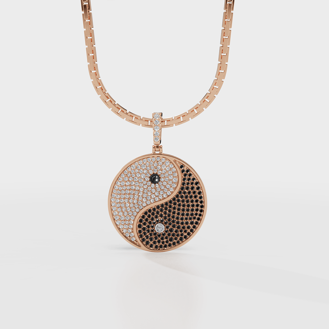 Yin-Yang Diamond Pendant - Cyera Gems & Jewellery