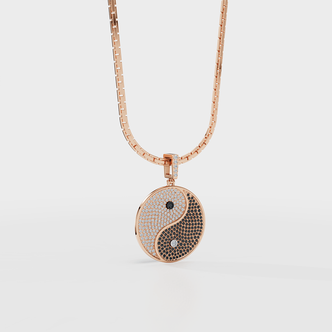 Yin-Yang Diamond Pendant - Cyera Gems & Jewellery