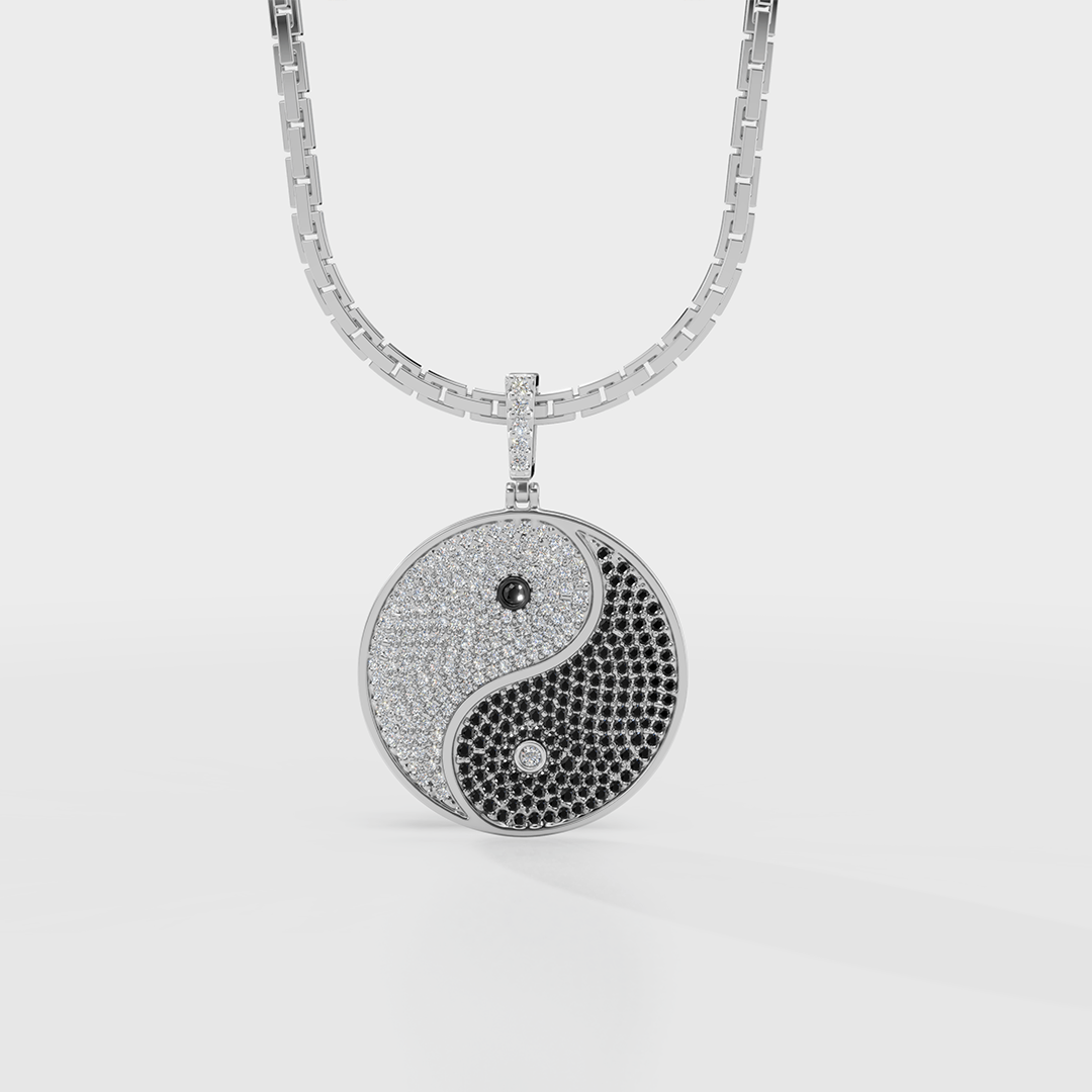 Yin-Yang Diamond Pendant - Cyera Gems & Jewellery