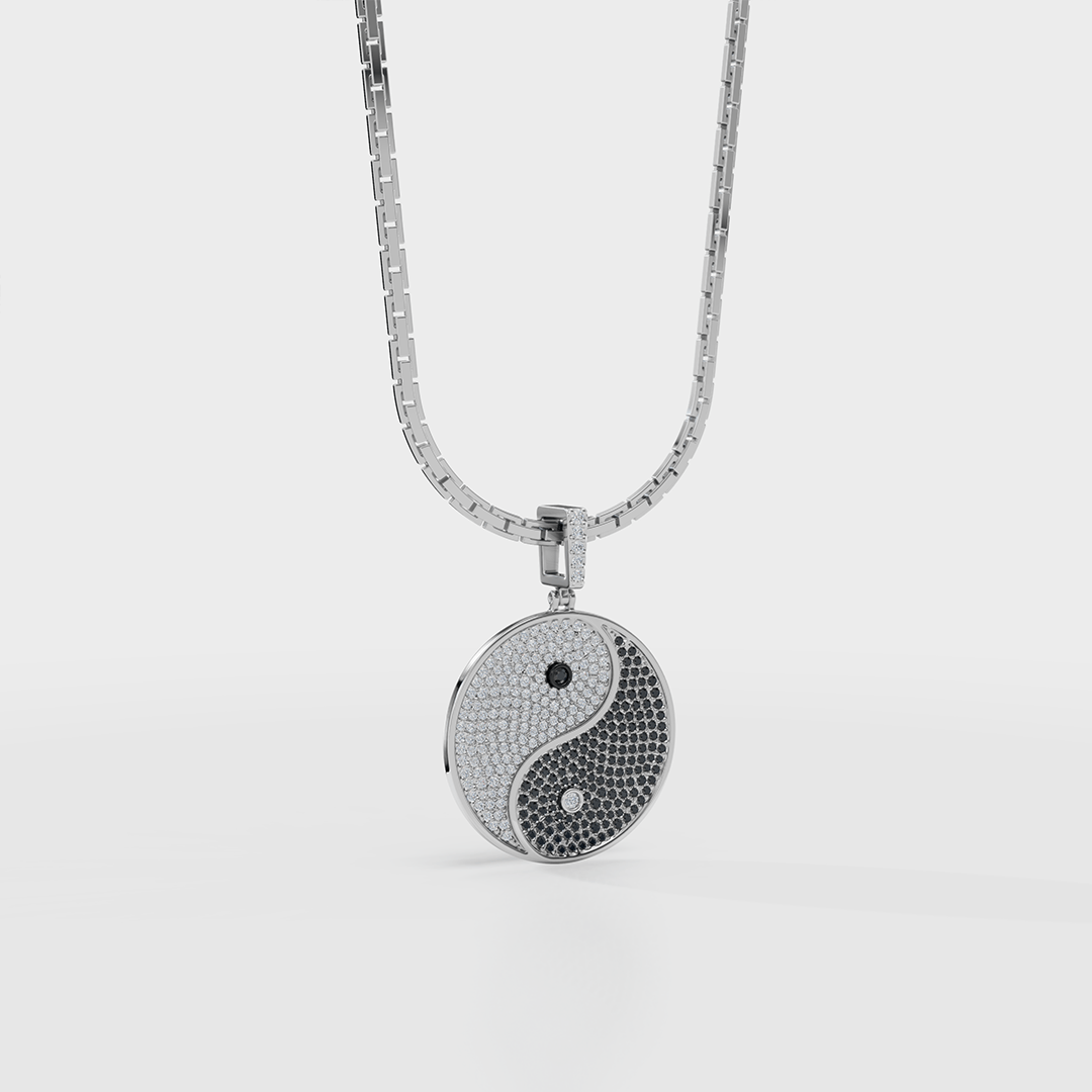 Yin-Yang Diamond Pendant - Cyera Gems & Jewellery