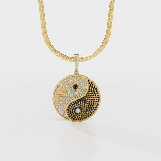 Yin-Yang Diamond Pendant - Cyera Gems & Jewellery