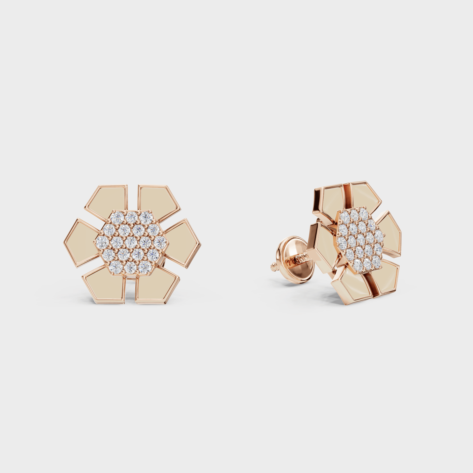 Mother II Diamond Earring - Cyera Gems & Jewellery