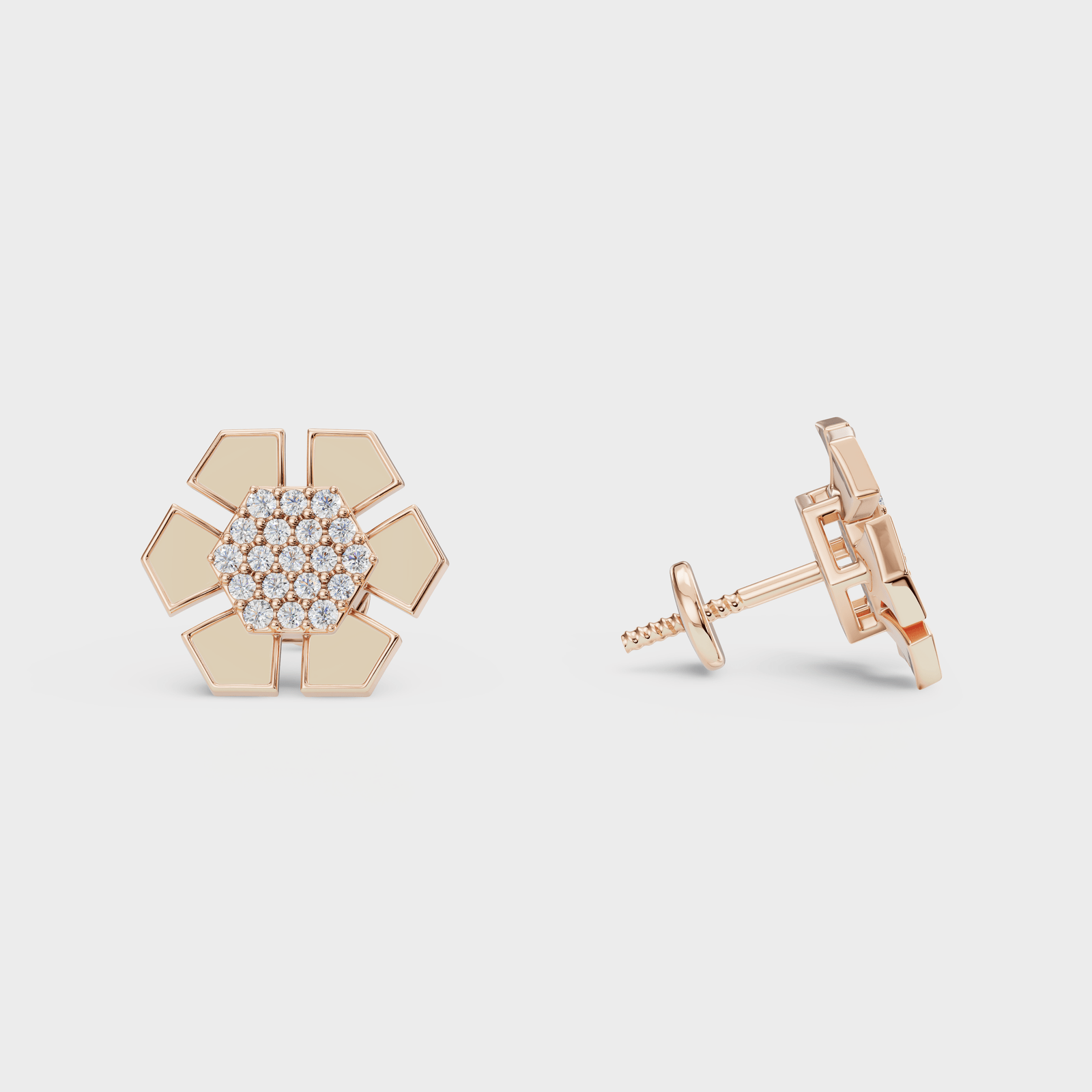 Mother II Diamond Earring - Cyera Gems & Jewellery