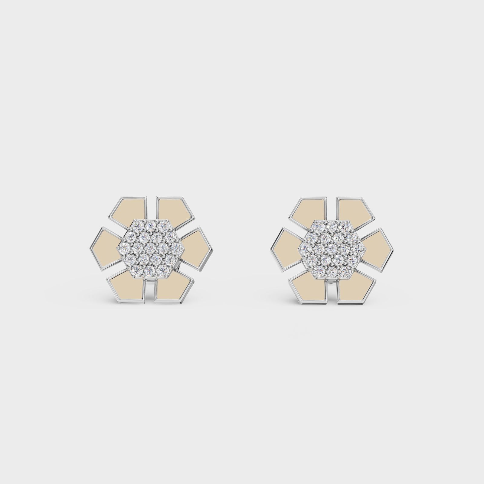 Mother II Diamond Earring - Cyera Gems & Jewellery