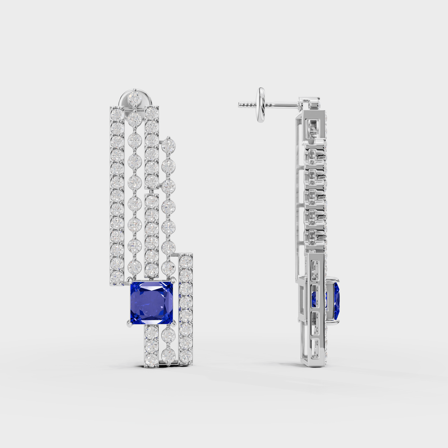 Lunaria Diamond Earring - Cyera Gems & Jewellery