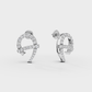 Curvross Diamond Earring - Cyera Gems & Jewellery