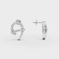Curvross Diamond Earring - Cyera Gems & Jewellery