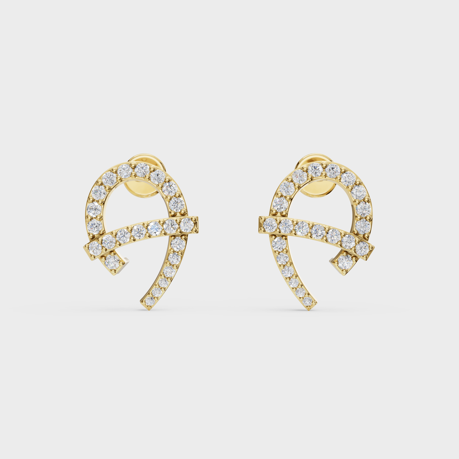 Curvross Diamond Earring - Cyera Gems & Jewellery