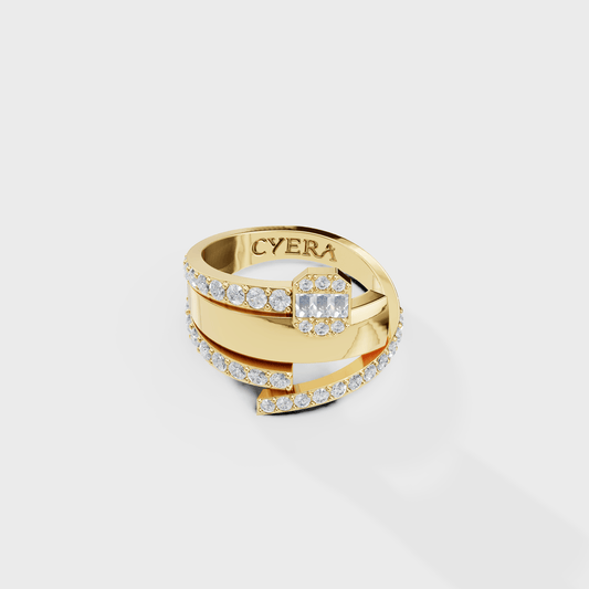 Sparkling Nexus Diamond Ring - Cyera Gems & Jewellery