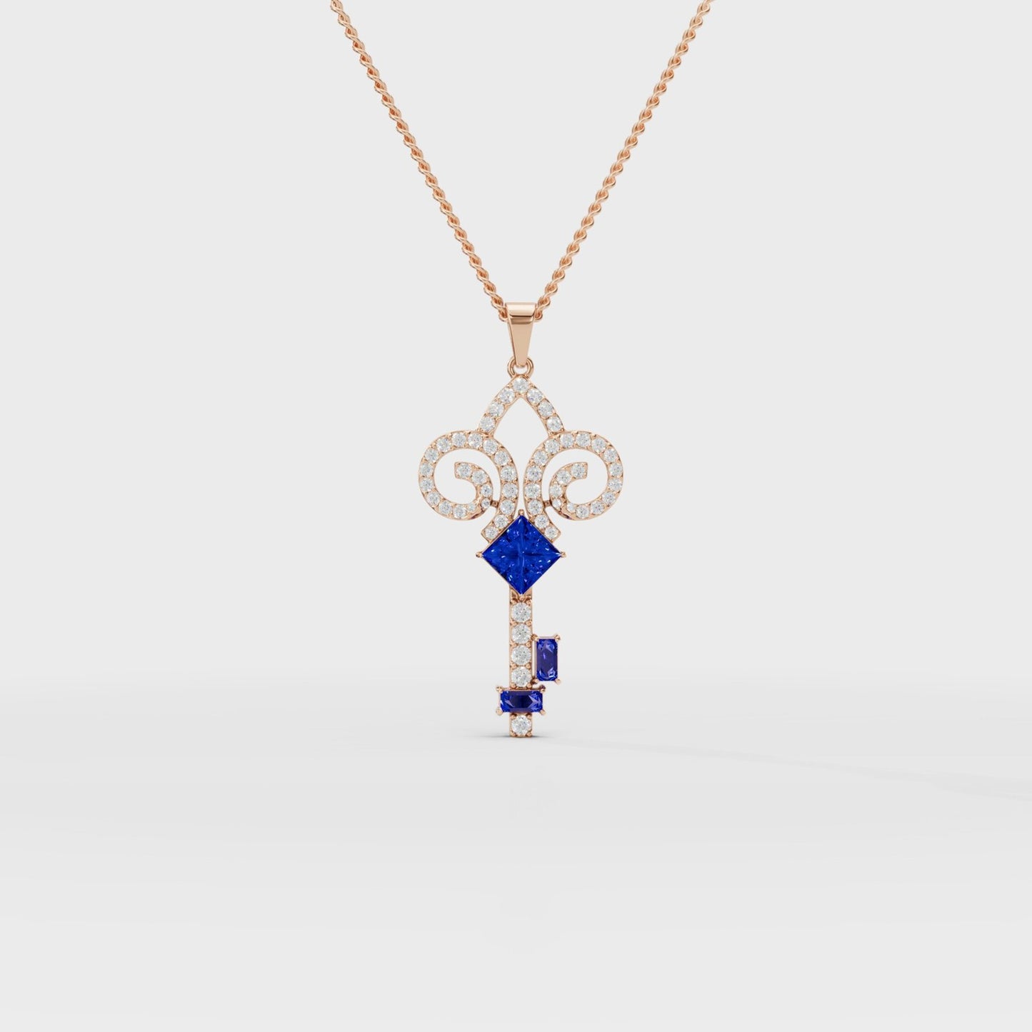 Key Diamond Pendant - Cyera Gems & Jewellery