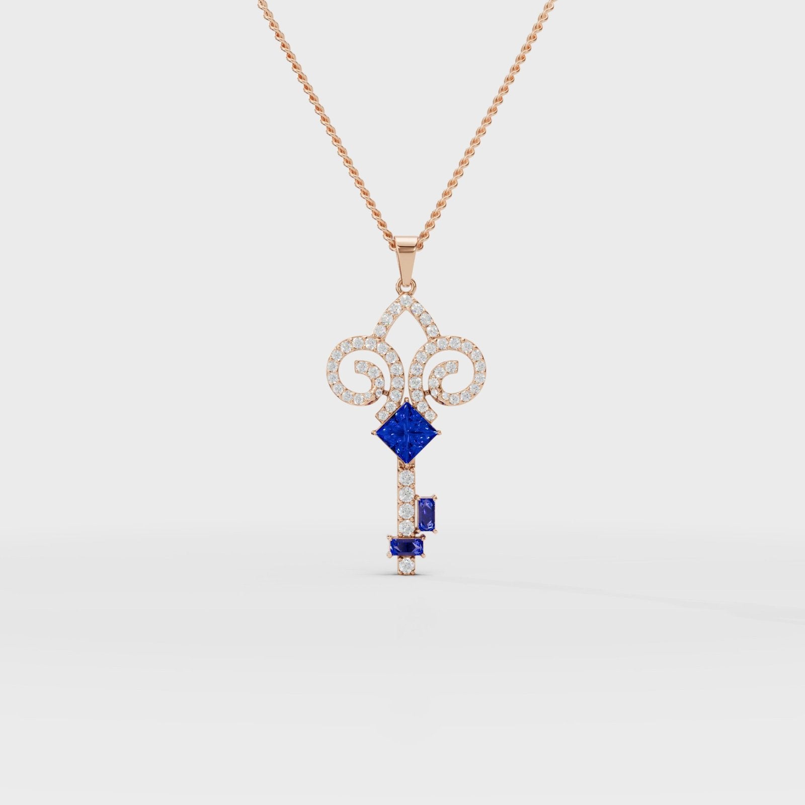 Key Diamond Pendant - Cyera Gems & Jewellery