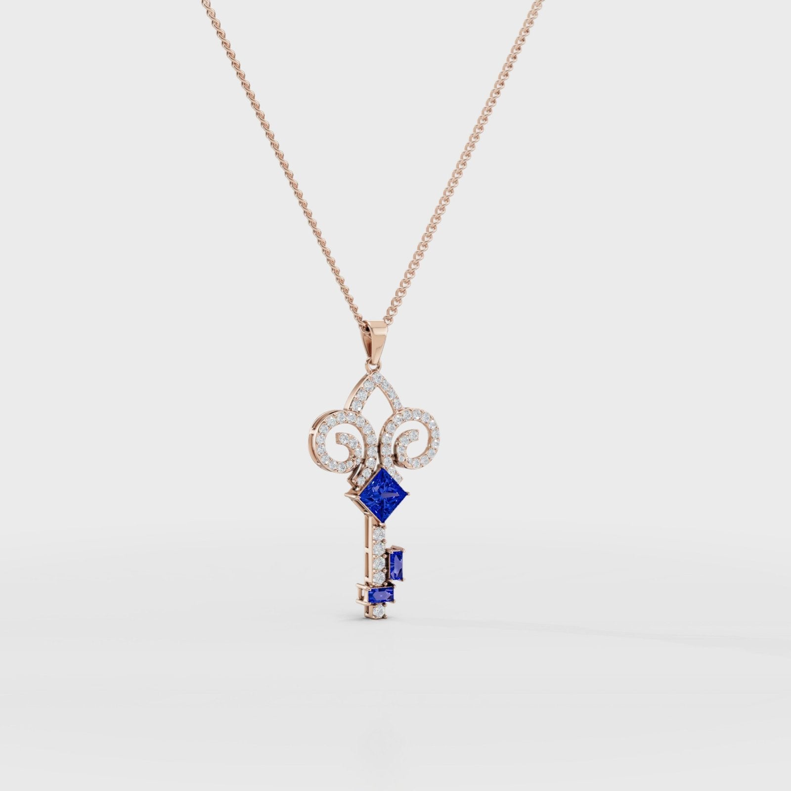 Key Diamond Pendant - Cyera Gems & Jewellery