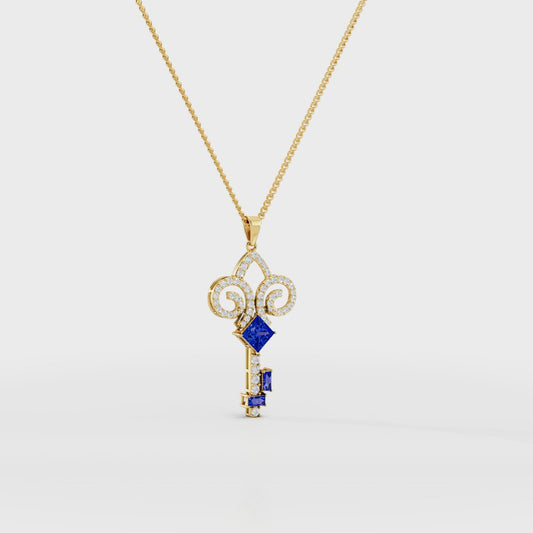 Key Diamond Pendant - Cyera Gems & Jewellery