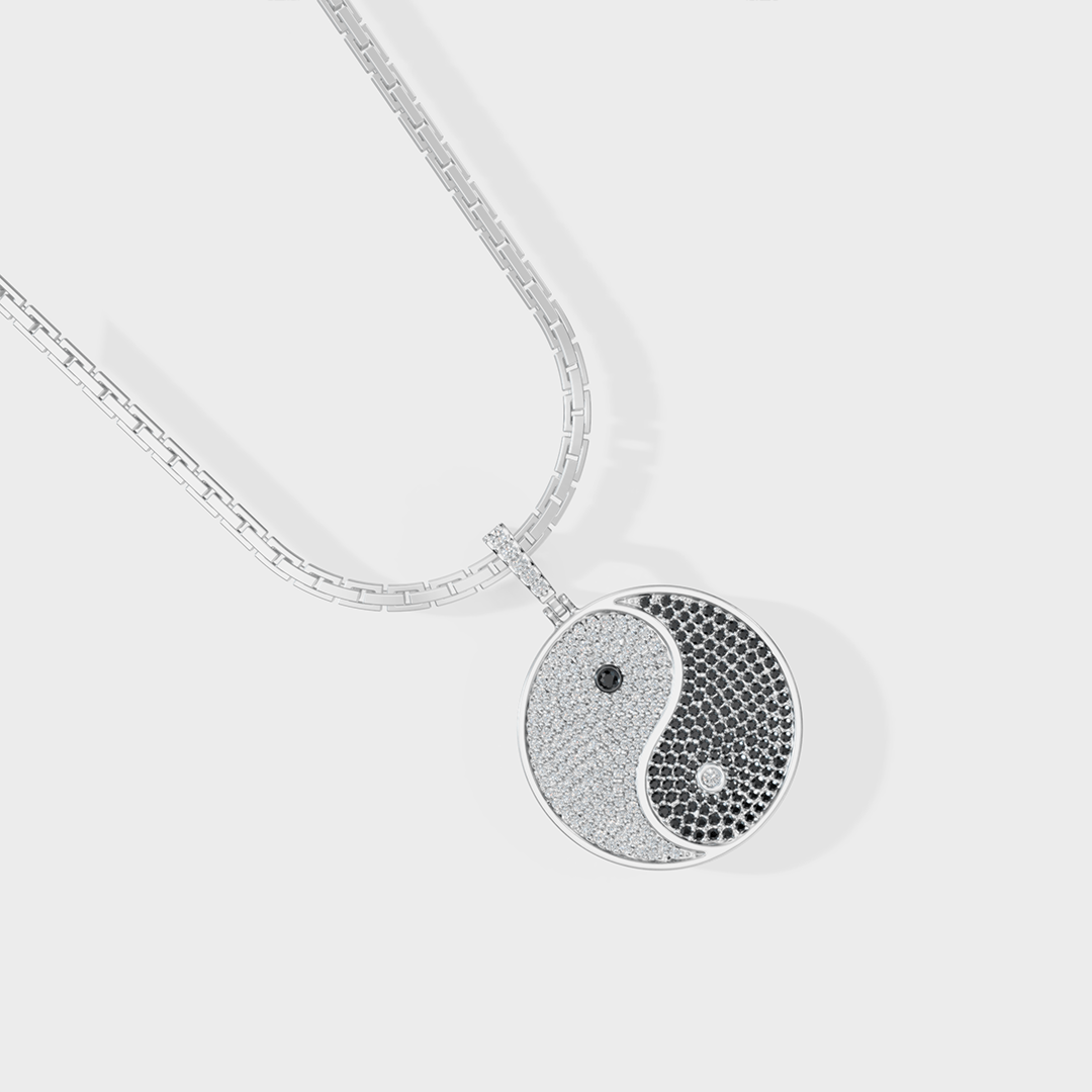 Yin-Yang Diamond Pendant - Cyera Gems & Jewellery