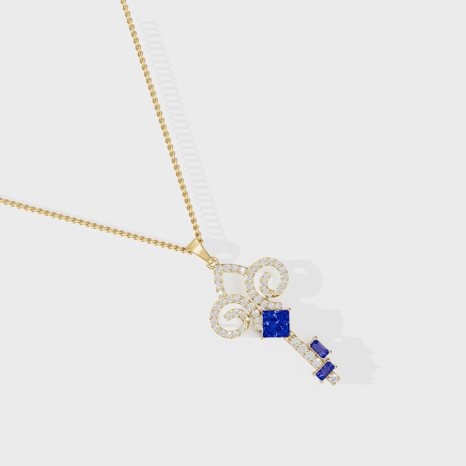 Key Diamond Pendant - Cyera Gems & Jewellery