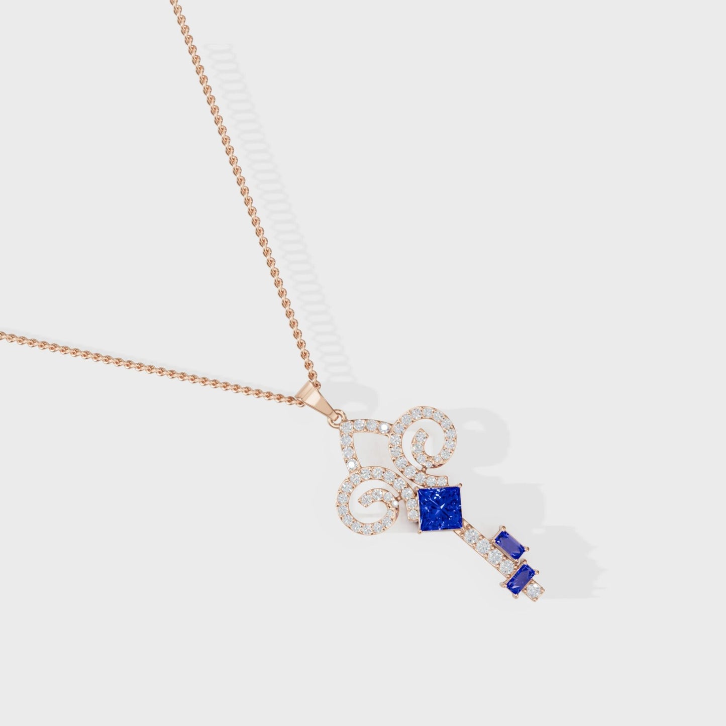 Key Diamond Pendant - Cyera Gems & Jewellery