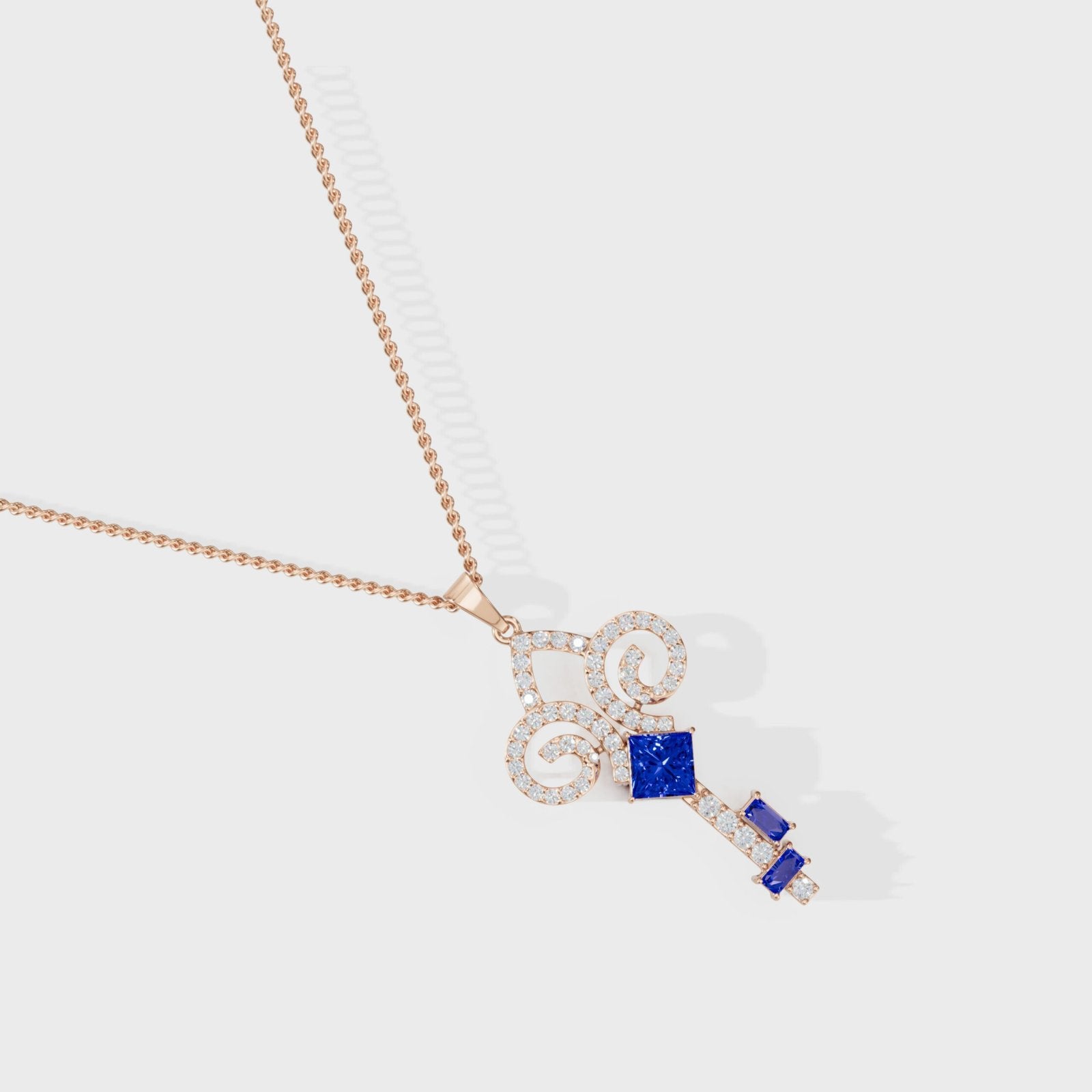 Key Diamond Pendant - Cyera Gems & Jewellery