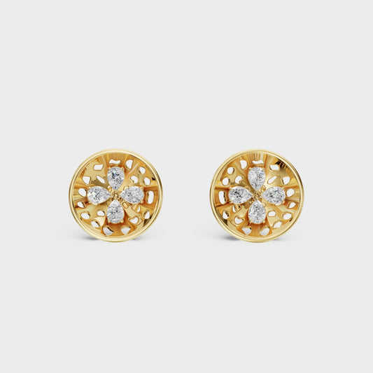Sivquad Diamond Earring - Cyera Gems & Jewellery