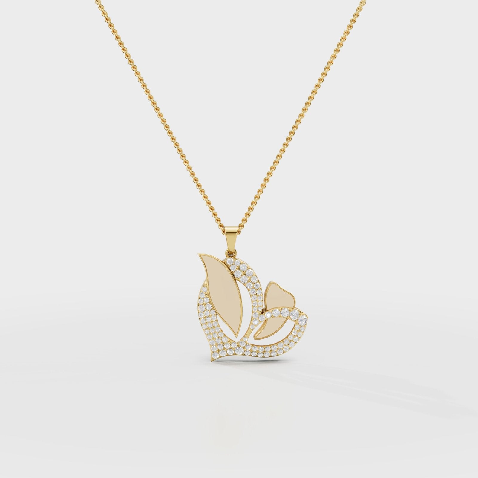 Golden Leaves Pendant - Cyera Gems & Jewellery
