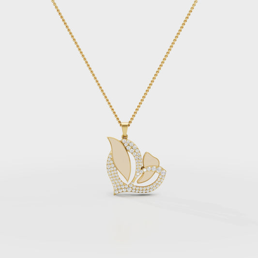 Golden Leaves Pendant - Cyera Gems & Jewellery