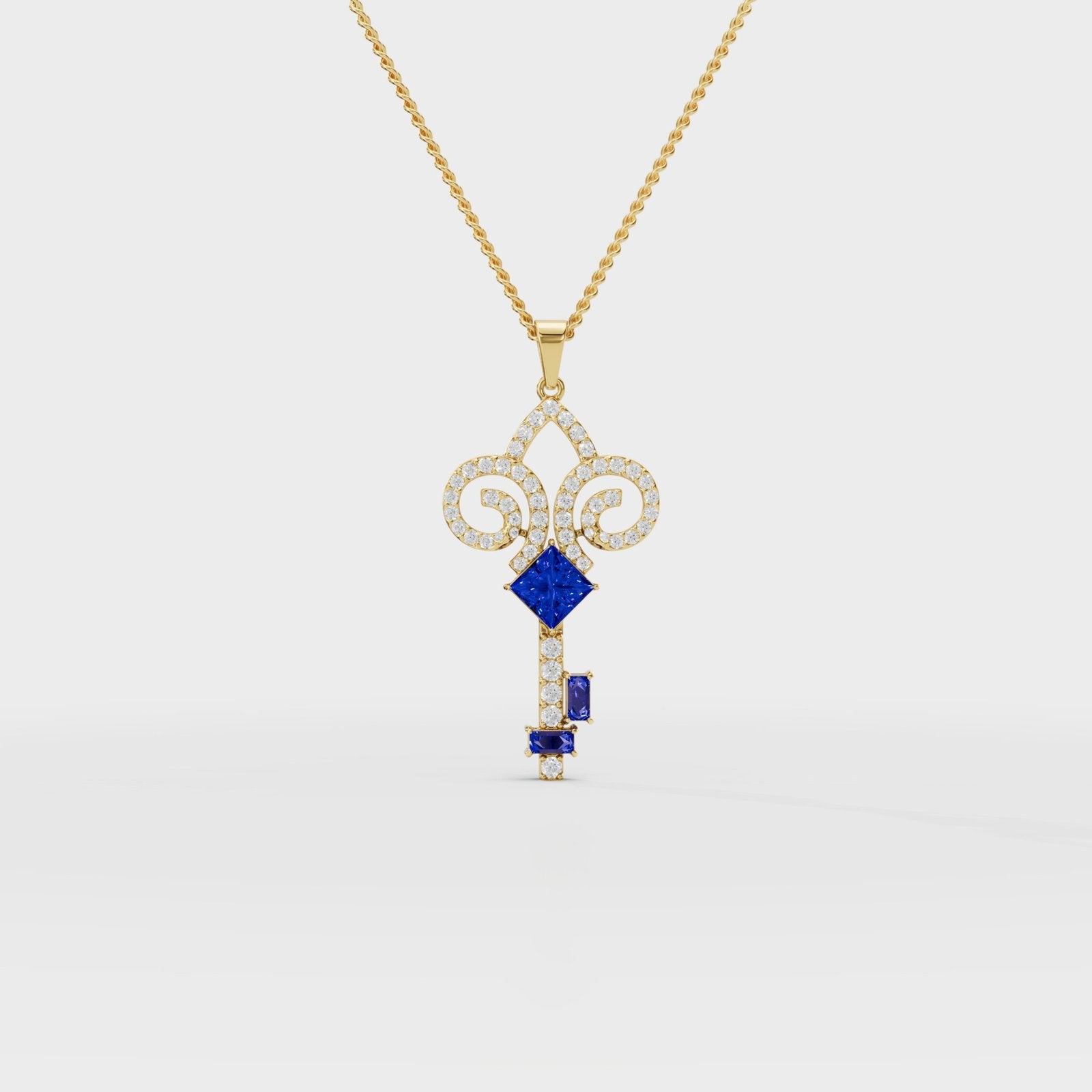 Key Diamond Pendant - Cyera Gems & Jewellery