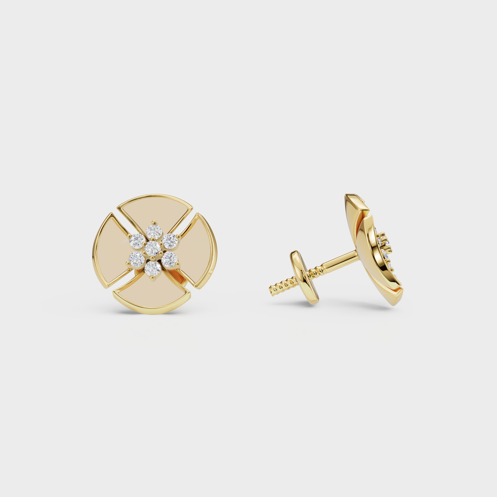 Mother I Diamond Earring - Cyera Gems & Jewellery