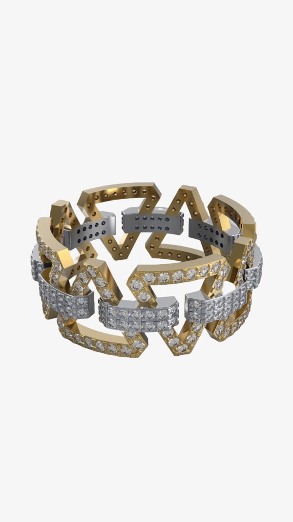 Duet Diamond Ring with two sparkling diamonds, symbolizing unity and timeless elegance.