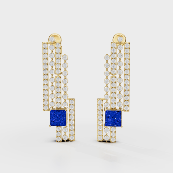 Lunaria Diamond Earring